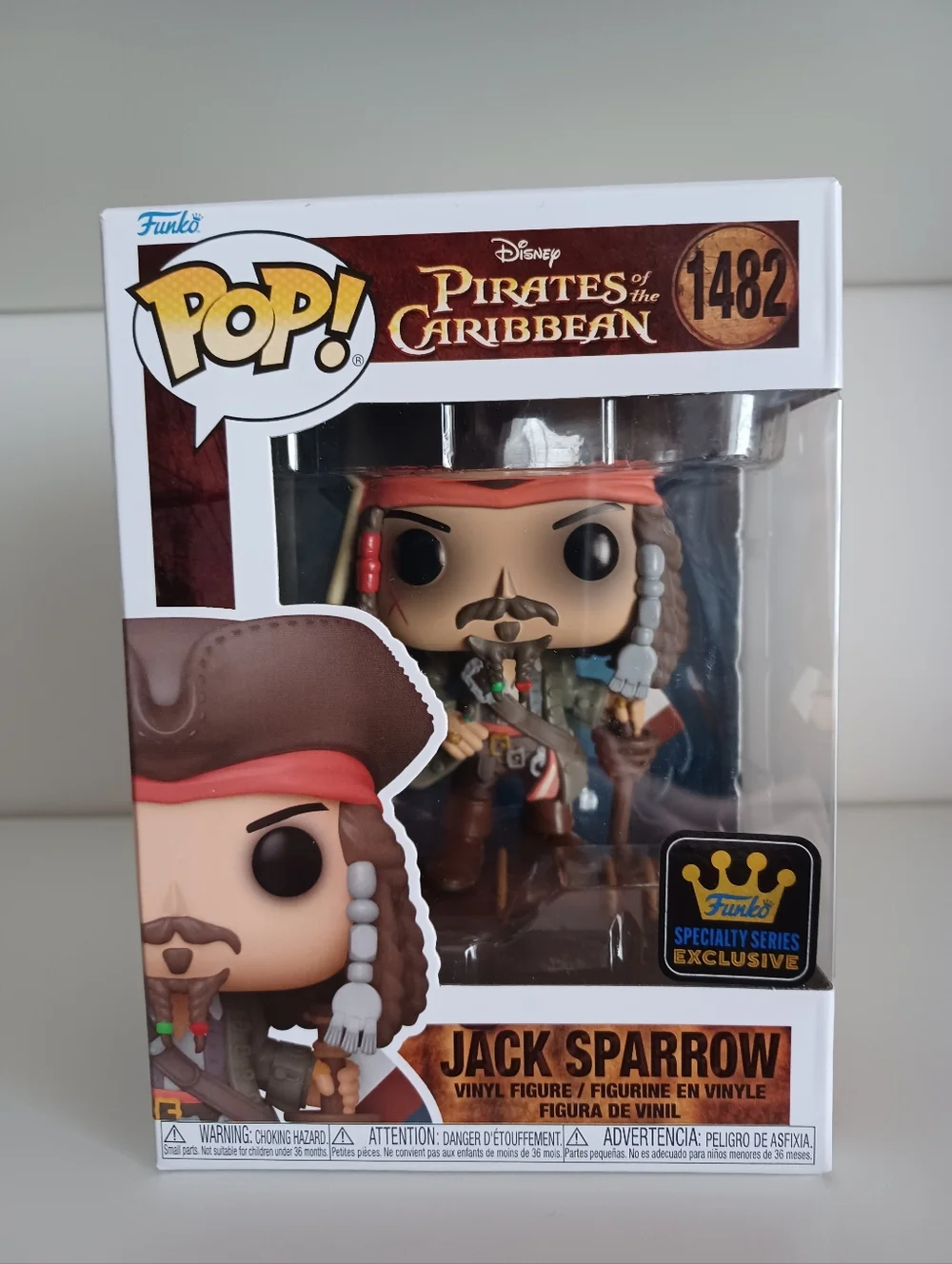 Disney Jack Sparrow Johnny Depp 1482 From‎ Pirates Of The Caribbean Funko Pop